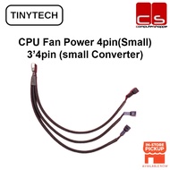 Tinytech CPU Fan Power 4pin(Small) 3’4pin (Small Converter) 1 To 3