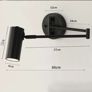 Adjustable LED wall lamp E27 wall light with switch golden and black sconces indoor lighting home de