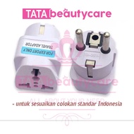 [200gr] E155 | OVER PLUG Travel Adapter 3-Prong to 2-Prong Over Plug 3-Pin UPS Plug