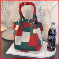 B4 Knitted buckle bag large capacity handbag for work and outings small square bag commuting storage