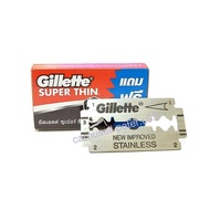 GILLETTE Super Thin Double Edge Safety Razor blades 吉列牌 老人牌 舊式雙面 剃鬚刀片 貼面