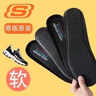 Suitable for SKECHERS memory cotton stepping on feces feeling men and women sports insoles breathable sweat-absorbing cushioning soft bottom leisure pedal