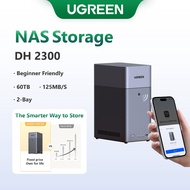 【Beginner Friendly】UGREEN NASync DH2300 2-Bay Desktop NAS, Support Capacity 60TB (Diskless), Remote 