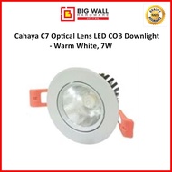 Cahaya C7 Optical Lens LED COB Downlight - Warm White, 7W