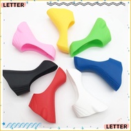 LETTER 1 pair Bracket Hoods, Road Bike Silicone Bracket Covers,  Bike Protective Hoods for ST-4700, 
