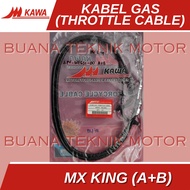 Throttle Cable for MX-KING (2PV) motorbike [2PV) [2PV-WF631-A+B] Kawa Brand