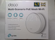 TP-Link Deco X50-PoE (2-Pack), AX3000 Mesh Wi-Fi 6 Routers with PoE, 2× 2.5 Gbps ports Per Deco Unit