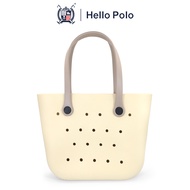 Hello Polo ผู้หญิงกระเป๋าถือ กระเป๋าสะพายความจุขนาดใหญ่ พกพาสะดวก สไตล์ครีม นุ่มนวลเหมือนเมฆ เหมาะสำ