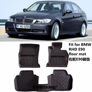 พรมรถยนต์ BMW E90 ยางไนลอน TPE สำหรับ BMW 325i 320i 318i 330i ซ้ายและขวา แผ่นรองเท้ารถยนต์สุดหรู สไต