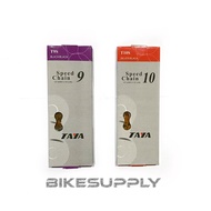 Chain Taya Brand Bicycle Chain Type TB90 T9S/ T10S 9 10 Speed 116 Links Silver Black/
