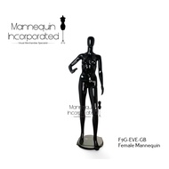 ABS Plastic Glossy Black F9G-EVE-GB Female Mannequin