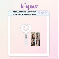 AESPA OFFICIAL LIGHTSTICK FANLIGHT + 4 PHOTOCARD
