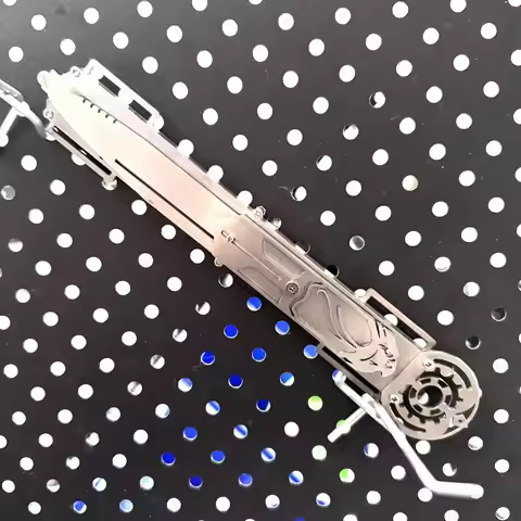 New Wrist-Controlled Gravity Metal Hidden Blade for Assassin's Creed Connor, Rotatable Action, Cospl