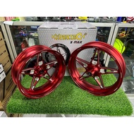 HYPERTECH SPORT RIM RX1 X-MAX MAROON F 3.5 X 15 / R 4.0 X 14