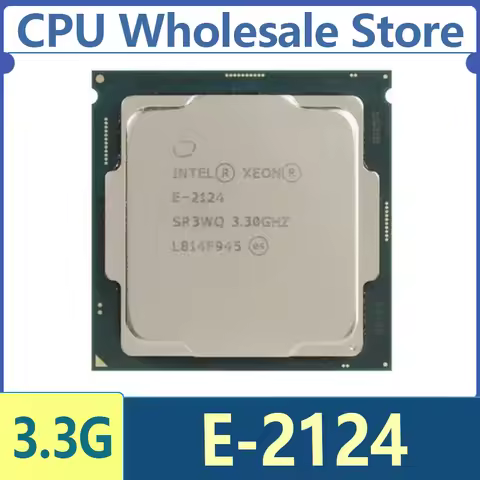 Intel Xeon E-2124 E2124 CPU SR3WQ 4 Cores 4 Threads 3.30GHz 8MB 71W DDR4 LGA1151