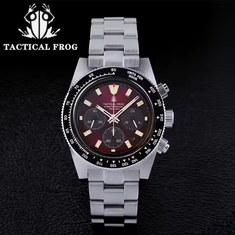Tactical Frog Luxury Men's VS75A Diver Wristwatch C3 Super Luminous Sapphire Crystal 20Bar Waterproo