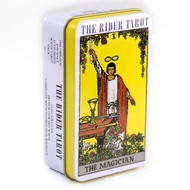 Tin Box Classic Yellow Box Smith-Waite The Rider Tarot Deck Smith-Waite The Rider Tarot