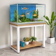 魚缸櫃子水族箱架子草缸桌子金屬底座鋼木底櫃烏龜缸底櫃 鐵藝