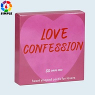 Love Confession Oracle About 8.5X8.5cm LoveKeywords Meaning 55 Cards