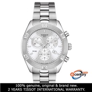 Tissot T101.917.11.031.00 Women's PR 100 Sport Chic Chronograph Stainless Steel Bracelet Watch