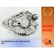 NISSAN SENTRA B14, B15 4PK 70A ALTERNATOR