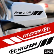 2pcs Car Rearview Mirror Sticker Bumper Cover Scratch Decal for Hyundai Elantra Avante Atos Accent H1 Trajet Sonata Verna Tucson Racing Stripe Sticker