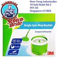 3M™ Scotch Brite™ Single Bucket Spin Mop ( Total 3 pcs Refill mop inside )