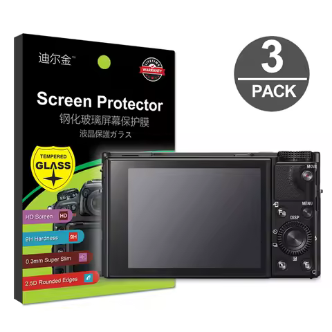 3x Tempered Glass Screen Protector for Sony HX90 HX90V HX99 WX500 WX800 WX700 WX300 WX350 RX1 RX1R R