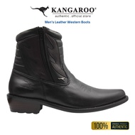 KANGAROO Men Cow Leather Legend Western Boots 8370-A8xA3-Black