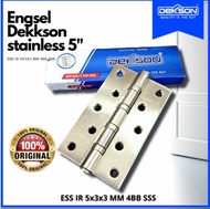 ENGSEL TEBAL 5 INCH DEKSON Dekson Engsel 5 Inch Stainless Steel Tebal engsel dekkson 5 inc engsel pintu dekkson engsel untuk pintu berat ukuran 5 inc dekkson