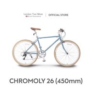 LONDON TAXI CHROMOLY BIKE 26M - BLUE GRAY / SEPEDA DEWASA 26M INCH - Goes Store87