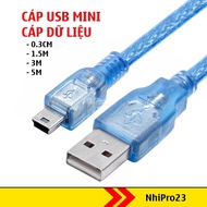 MINI USB Data Transfer Cable for Arduno Nano Device, Phone Charger, Mini MP3 USB Cord for many other
