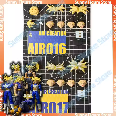 In Stock Air Studio Future Dragon Ball SHF Trunks Face Hairs Kits AIR016 AIR017 for SHF Etc Anime Ac