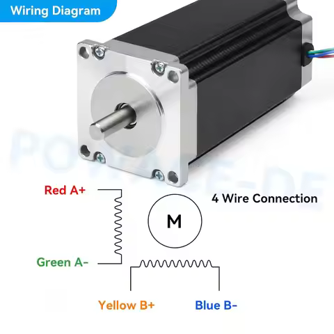 Nema 23 Stepper Motor 4-lead 425 Oz-in 112mm 280N.CM 3A 8mm shaft 23HS2430B black motor 57 Stepping 