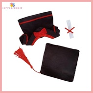 uppertiout Doctoral Hat Gown Set for 17cm Figure Doll Academic Ceremony Graduation Costume