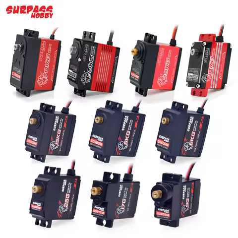 HOT 1Pcs SURPASS Hobby 1/10 High Speed Metal Gears Mini Servomotor 9g 15kg 20kg 25kg 30kg Servo For 