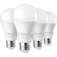 DEWENWILS 4 Pack A19 Dimmable LED Light Bulbs, 800LM, 5000K Daylight Light Bulbs, 9W(60W Equivalent)