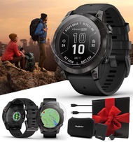PlayBetter Garmin Fenix 7 Pro Sapphire Solar (Carbon Gray DLC/Black) Multisport GPS Smartwatch Gift 