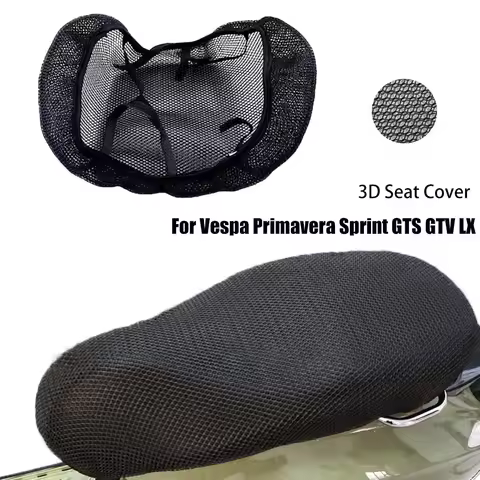 Motorcycle Seat Cover Protection Pad Case For Vespa Primavera Sprint LX GTS GTV Waterproof Breathabl