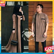 KEMEJA Couple Gamis Set ML Xl Brocade Gamis Dress Couple Couple Dress Engagement Party Dress Wedding