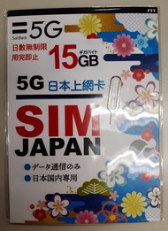 SoftBank 5G 日本上網卡 (剩12.6GB)