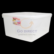 4XTOYOGO 41.5L Diamond Container Reusable Food Grade Plastic Storage Lunch Box(Code:3189)bekas plast