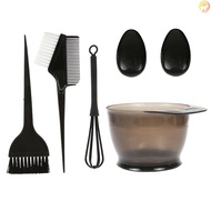 [flyhigh] 5PCS Hair Dye Color Brush and Bowl Set Ear Caps Dye Mixer Hair Tint Dying Coloring Applica