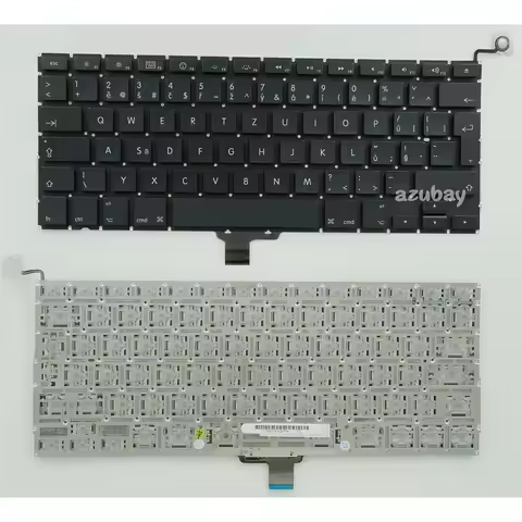 Czech Keyboard For Apple MacBook Pro 13" A1278 2009 2010 2011 2012, For Backlight