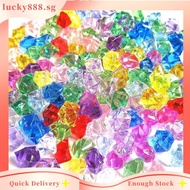 【LUCKY】Plastic Gems Ice Grains Colorful Small Stones Children Jewels Acrylic Gems