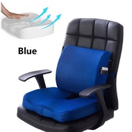 [💯SG READY STOCK] Memory Seat Cushion &amp; Lumbar - Ergonomic Office Chair Pillow / Posture Correction Pad / Pain Relief