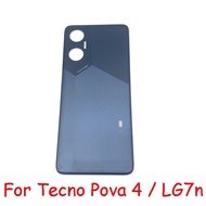 AAAA Quality For Tecno Pova 4 LG7n LG7 Back Battery Cover Housing Case Repair Parts