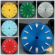SUSAN Green Luminous Dial, Aluminum alloy Colorful Watch Dial Face, Precise Position Hole 28.5MM Dia