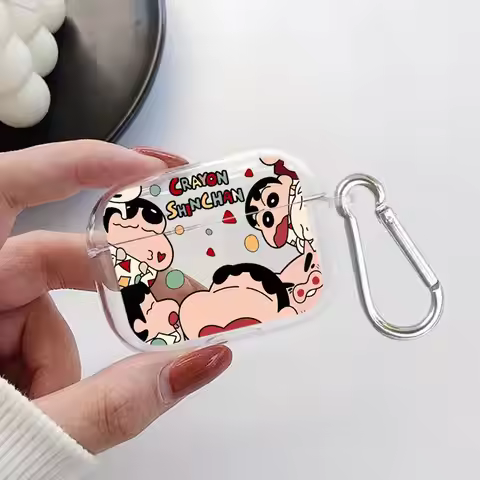 Clear Earphone Cases Cover Case For Airpods Pro2 2 4 3 Pro3 Pro 1 Crayon Shin-Chan