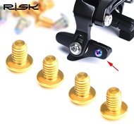 ✺  RISK Titanium Road Bike C-Brake Pad Fixing Bolts 4pcs/Lot Bicycle C-Caliper Brake Locking Skin Screws For Road Clamp Brake